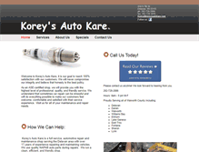 Tablet Screenshot of koreysautokare.com